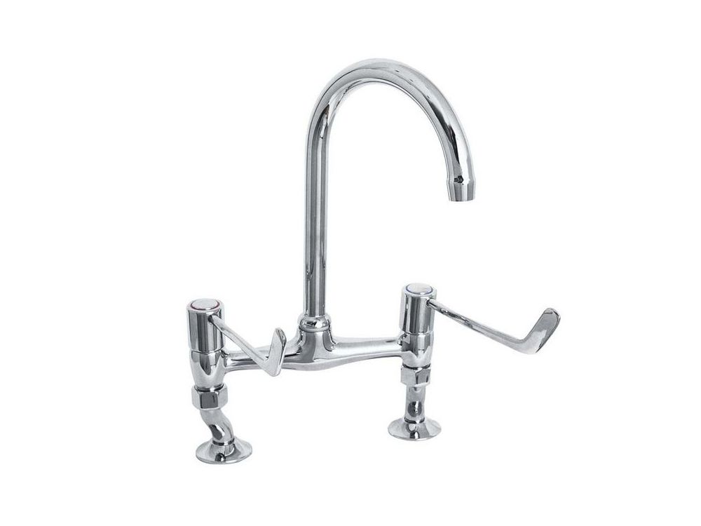 Surgeons Deck Mounted 6” Lever Tap