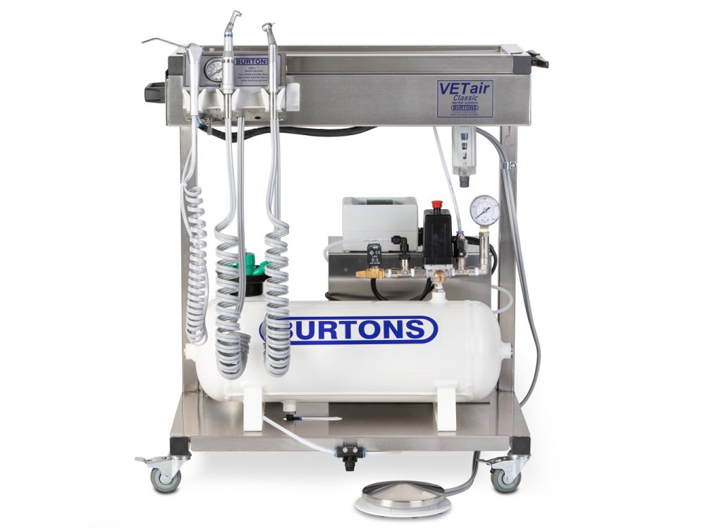 Burtons VETair Classic Mobile Dental Unit With Starter Kit & Scaler
