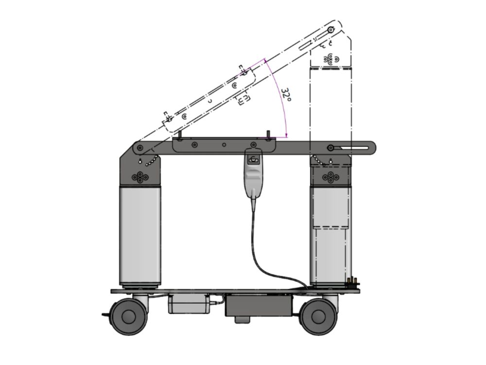 Burtons Pro-Lift Twin Column Table
