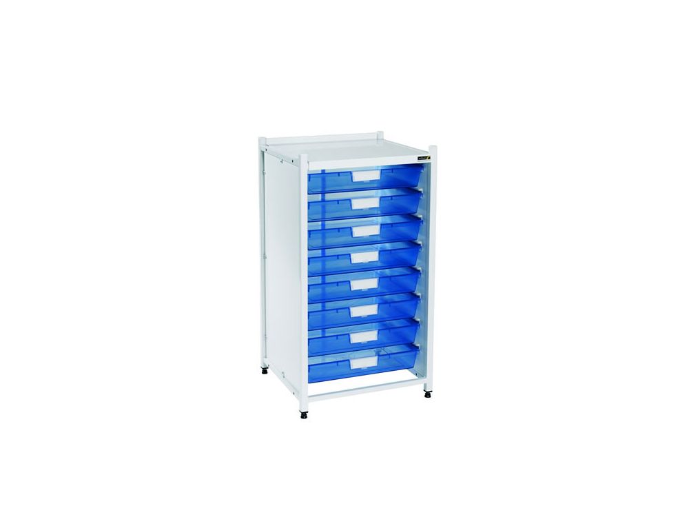 Vista Low Level Module with 8 Single Depth Trays - Blue