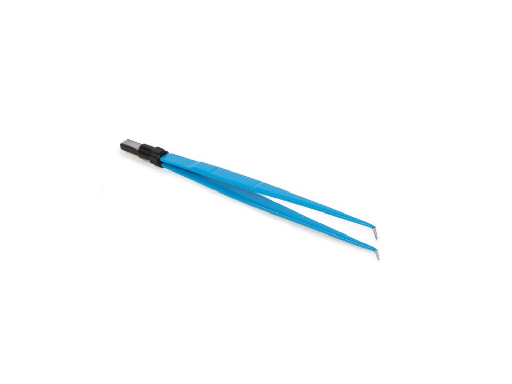 Straight Forceps 20cm Angled 1mm Point