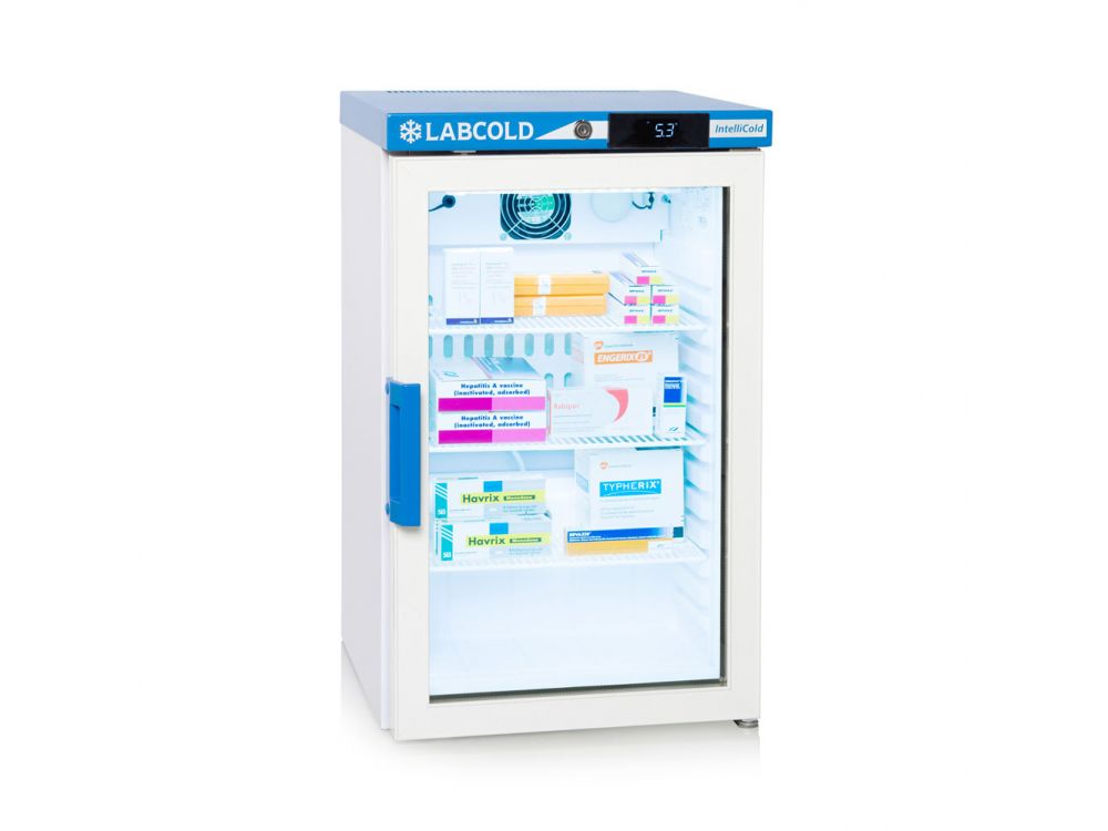  Labcold Pharmacy Wall Mounted/Benchtop Glass Door Refrigerator 66 Litre 