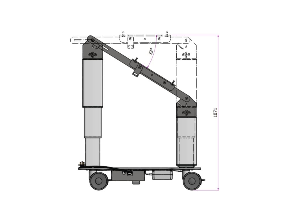 Burtons Pro-Lift Twin Column Table