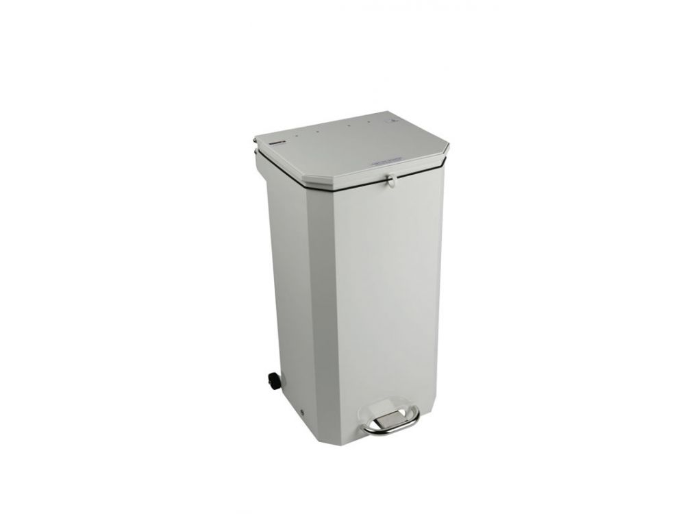 Hands Free Waste Bin White Lid (For General Use)