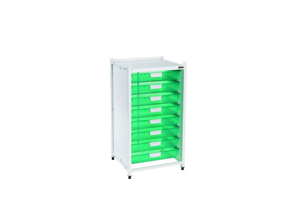 Vista Low Level Module with 8 Single Depth Trays - Green