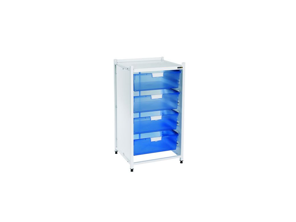 Vista Low Level Module with 4 Double Depth Trays - Blue
