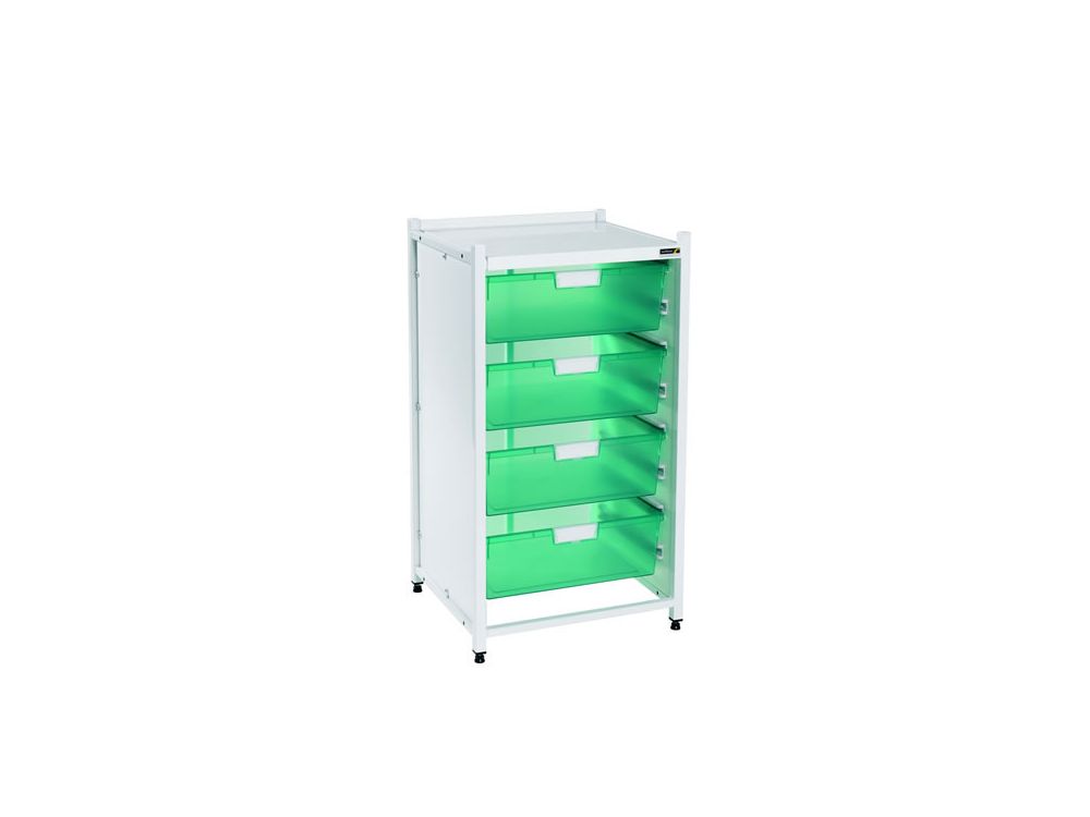 Vista Low Level Module with 4 Double Depth Trays - Green