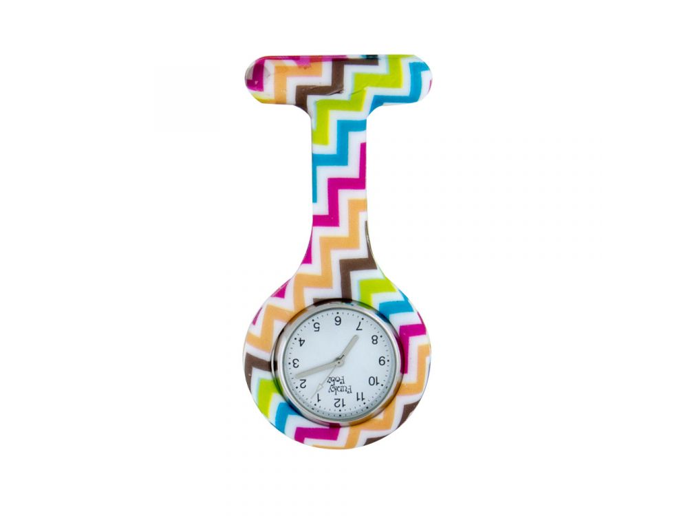 Patterned Silicone Gel Fob Watch