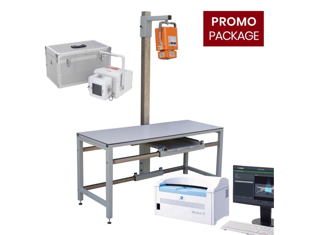 X-R Portable 40 + X-ray table + X-CR Tabletop Sigma II PACS Promotional Package