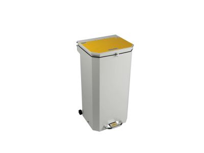 Hands Free Waste Bin Yellow Lid (For Incineration)
