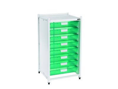 Vista Low Level Module with 8 Single Depth Trays - Green