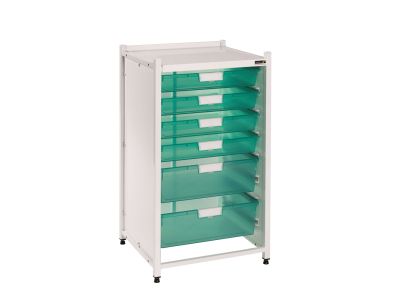 Vista Low Level Module with 4 Single/2 Double Depth Trays - Green